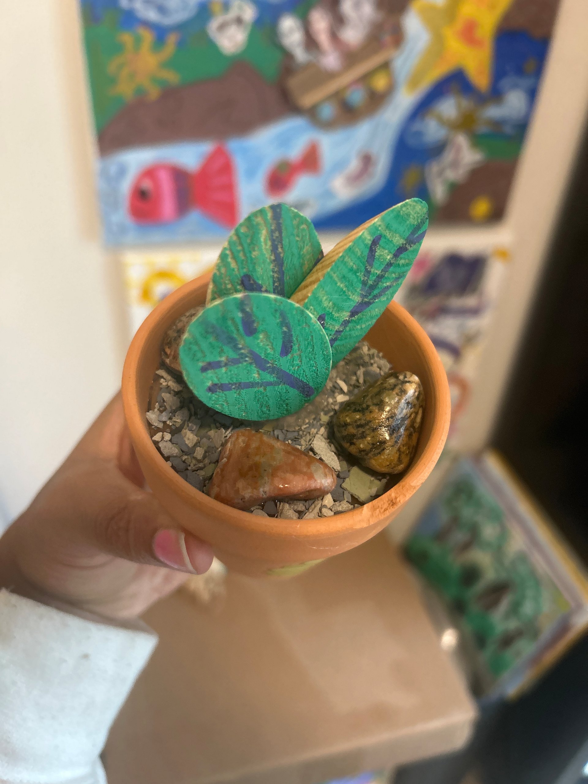 Handmade upcycled plant pot scene #5 product image (2)
