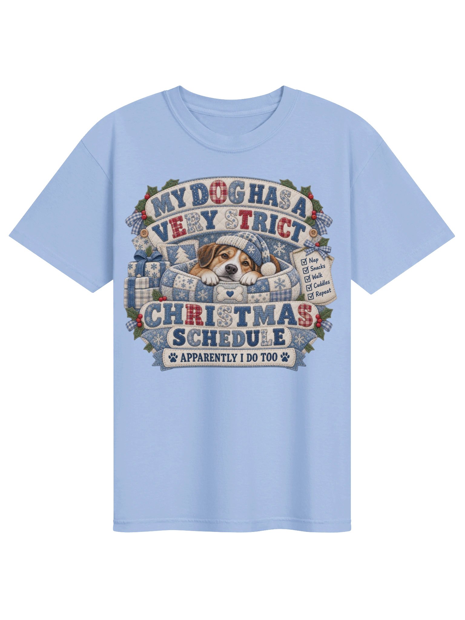 Christmas Dog Mom T-Shirt – Funny Holiday Shirt for Dog Lovers product image (2)