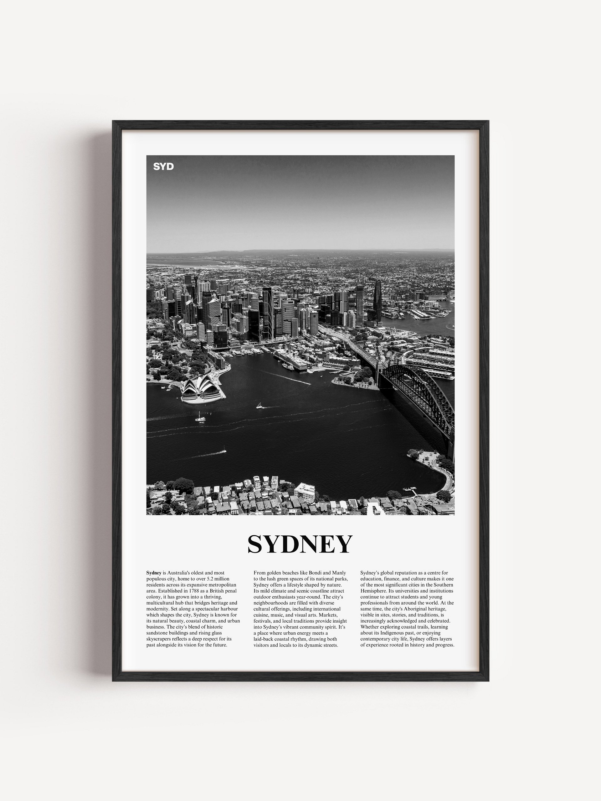 Sydney 01 Newspaper Poster product image (1)