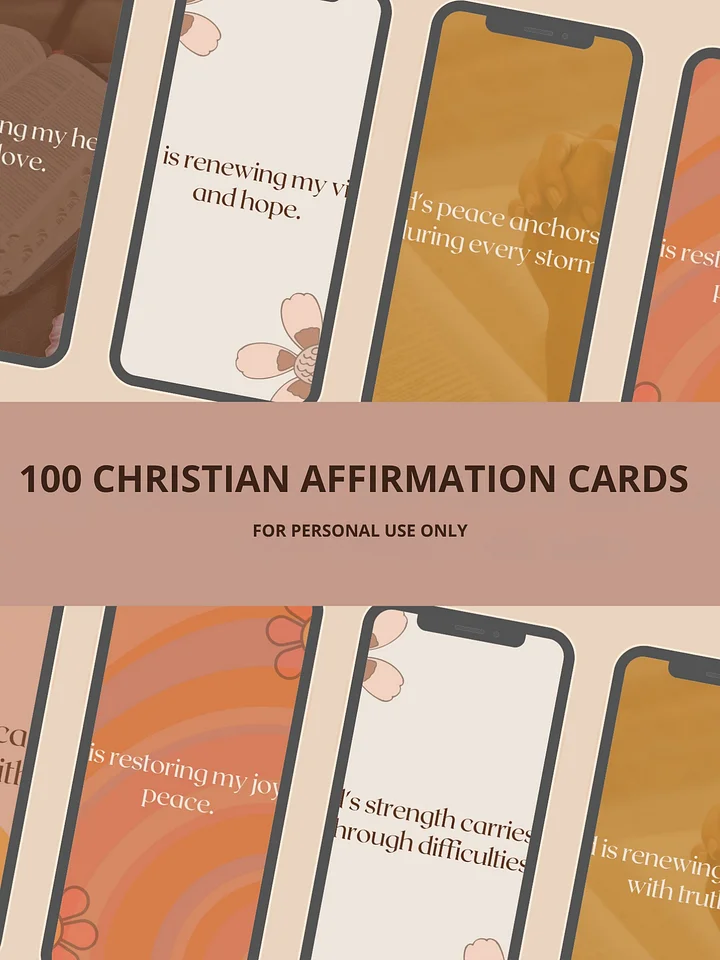 TIKVAH Printable Christian Affirmation Cards product image (1)