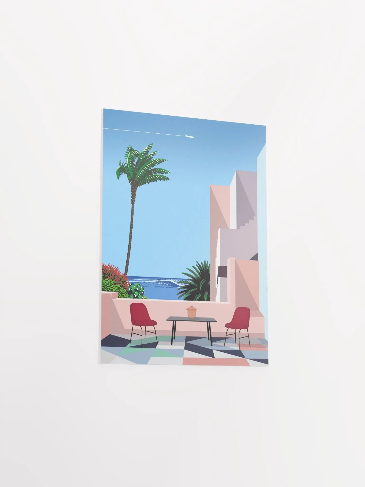 Cancun, Mexico — City Pop art, retrowave/vaporwave poster, 80s, aesthetic poster, Hiroshi Nagai inspired art, minimalist poster product image (8)