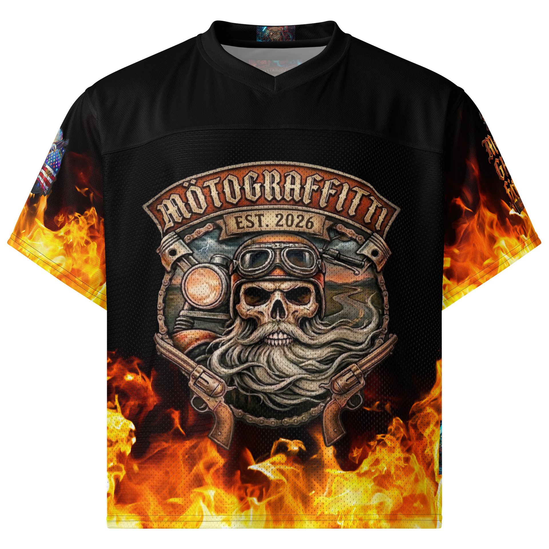MötoGraffitti MotoMan Football Jersey product image (1)