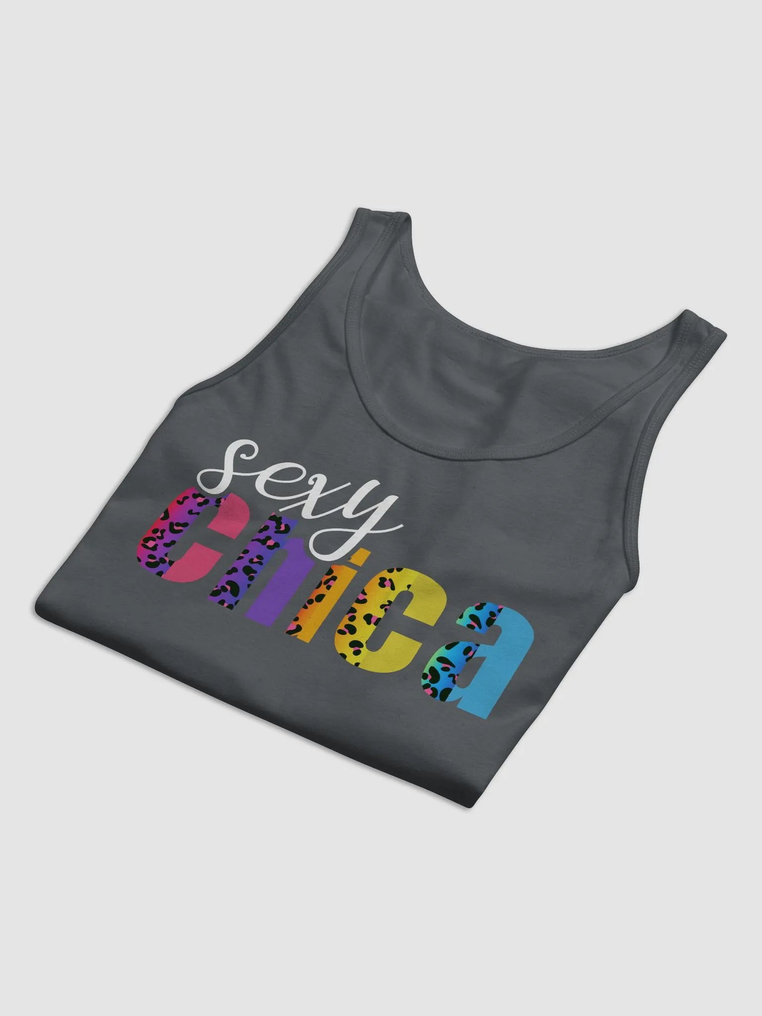Sexy Chica Tanktop; Rainbow Leopard Pattern product image (1)