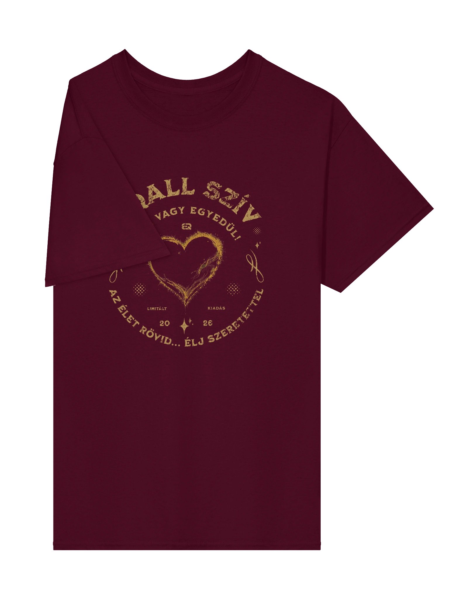 Golden Heart_Aranyszív 100% Pamut Gildan Unisex Póló_EQALL® Originals product image (6)