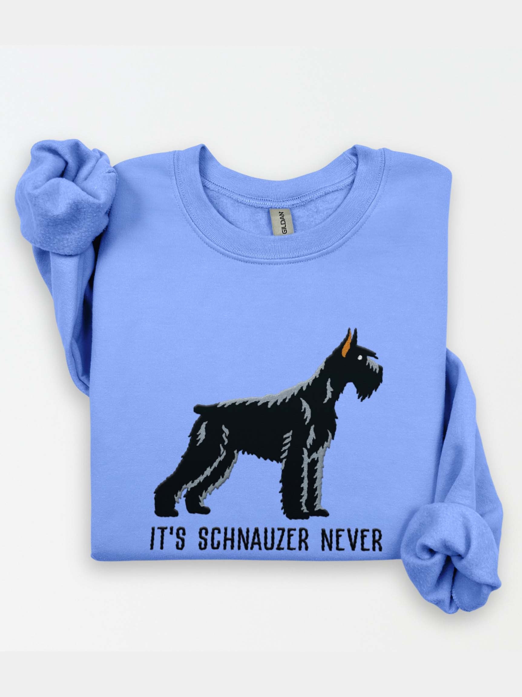 It's Schnauzer Never Sweatshirt (Embroidered) of a Giant Schnauzer(Black) product image (1)