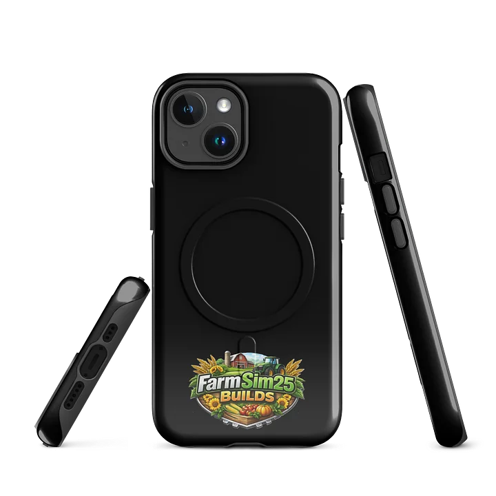 FarmSim25Builds Harvest Logo Phone Case Black product image (1)