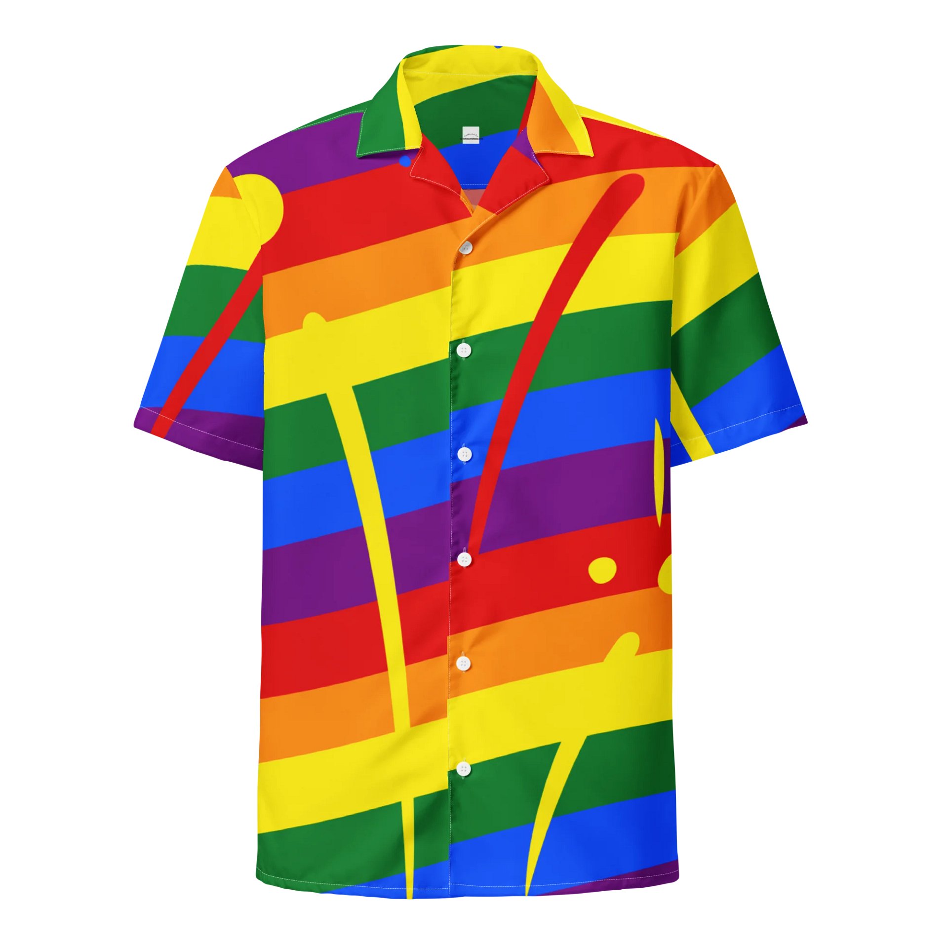 Rainbow Stripe With Color Splash Unisex Shirt - Pride product image (1)