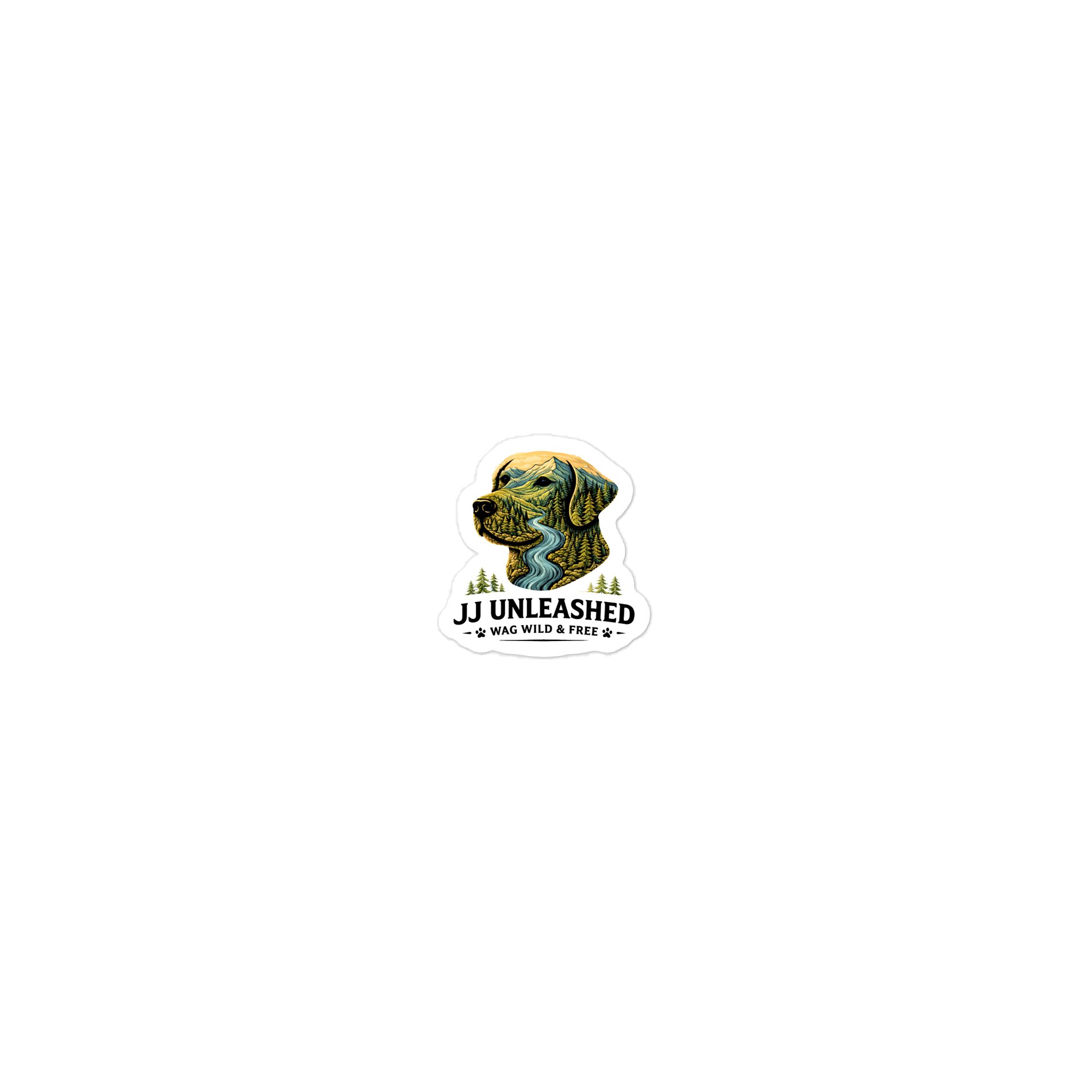 JJ Unleashed River Dog Sticker – Wag Wild & Free product image (2)
