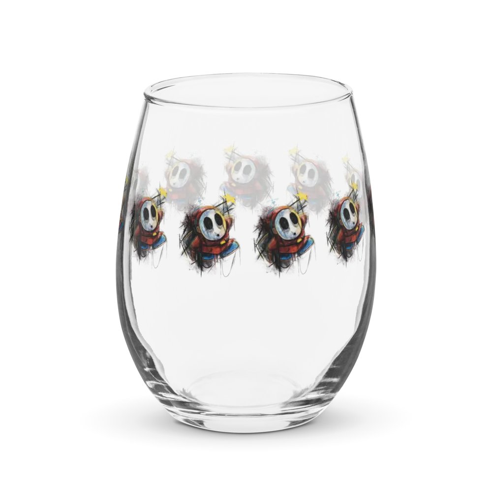 Shy Guy by StephyJ Stemless Wine Glass product image (2)