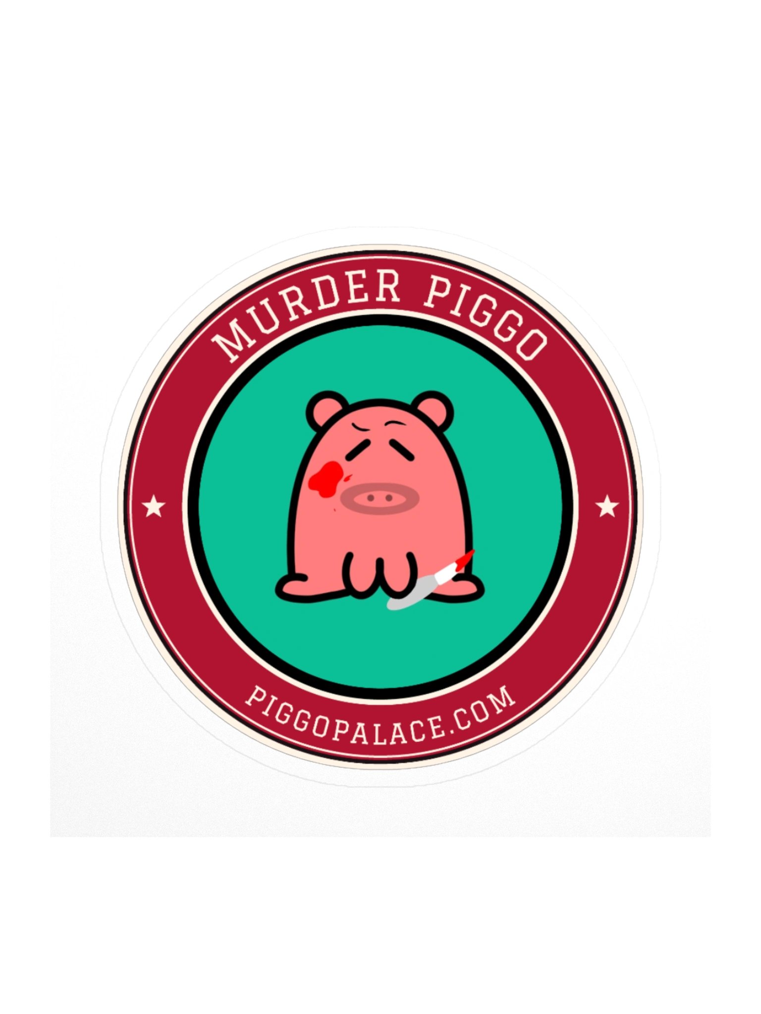 Murder Piggo Varsity Sticker product image (2)