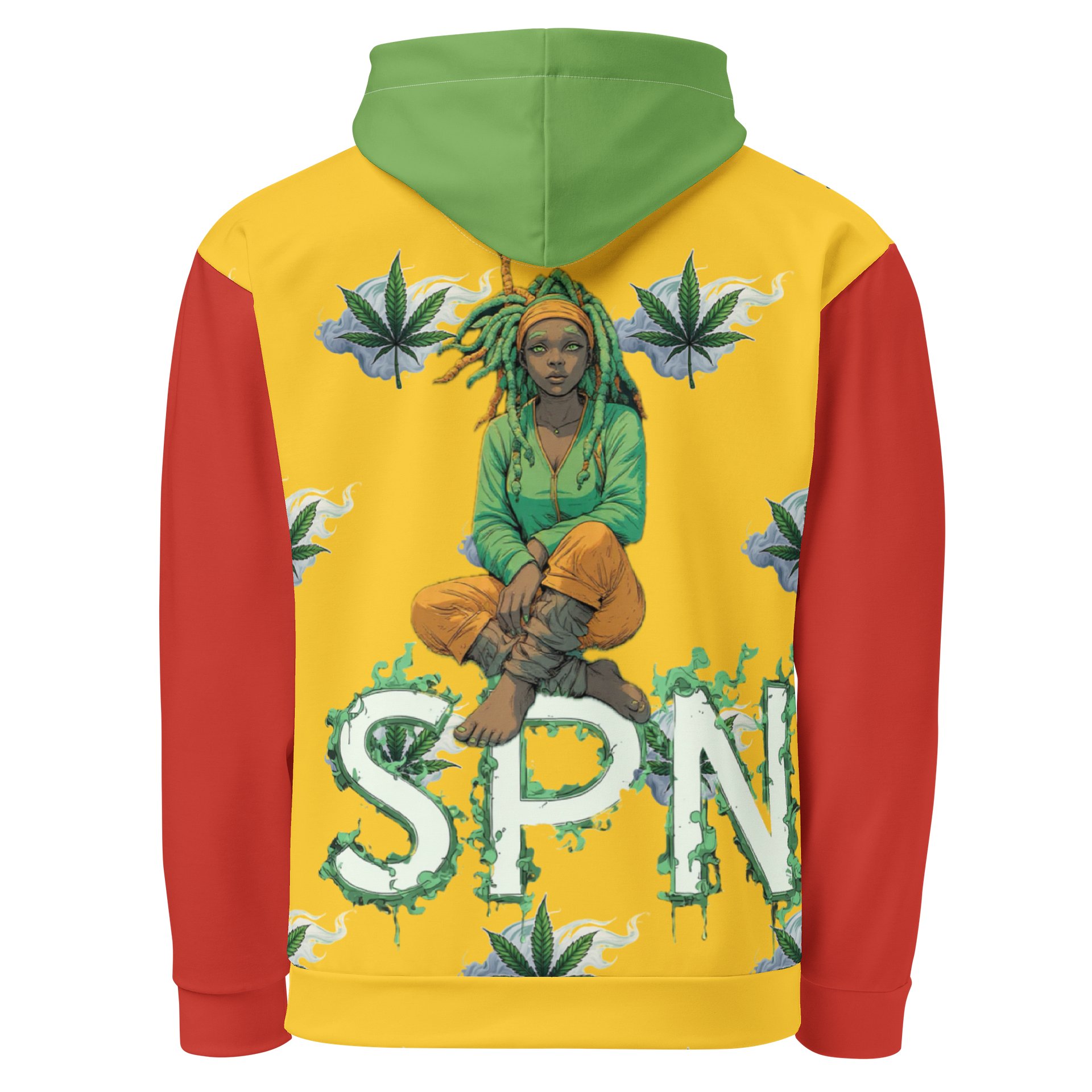 Happy 420 Leafy All-Over Hoodie product image (2)