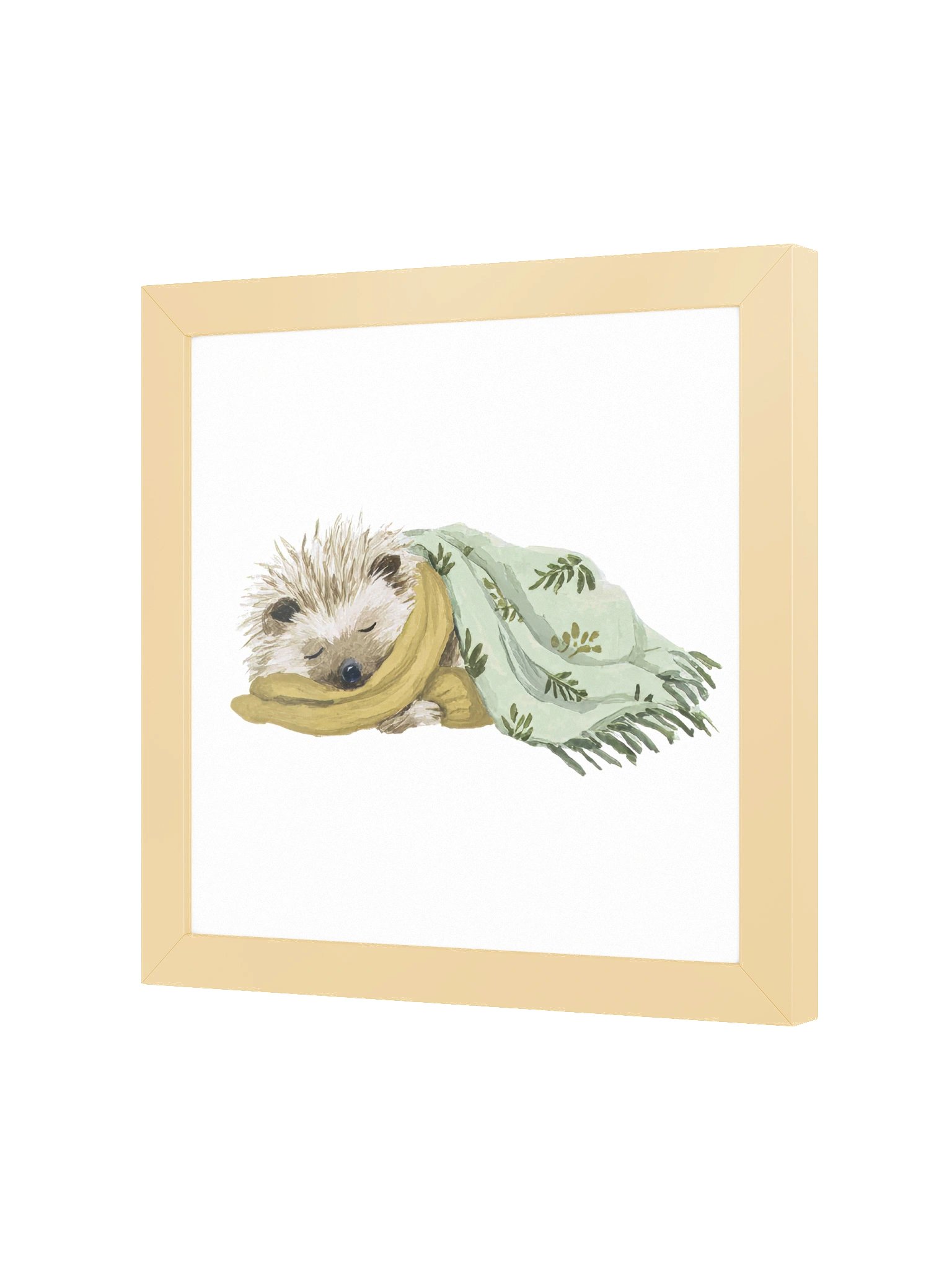 Deep Slumber — The Cozy Blanket Hedgehog Framed Art Print (10x10") product image (2)