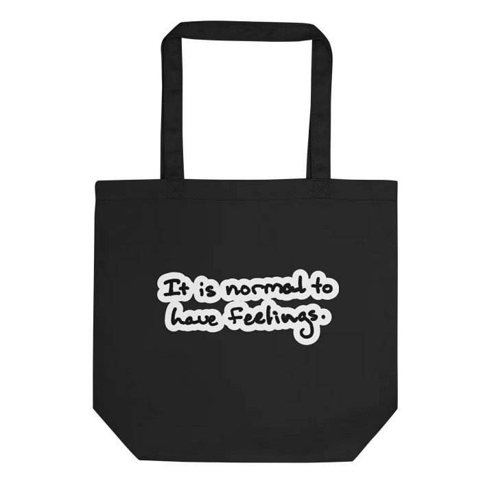 It is normal to have feelings. (bubble design) tote bag product image (1)