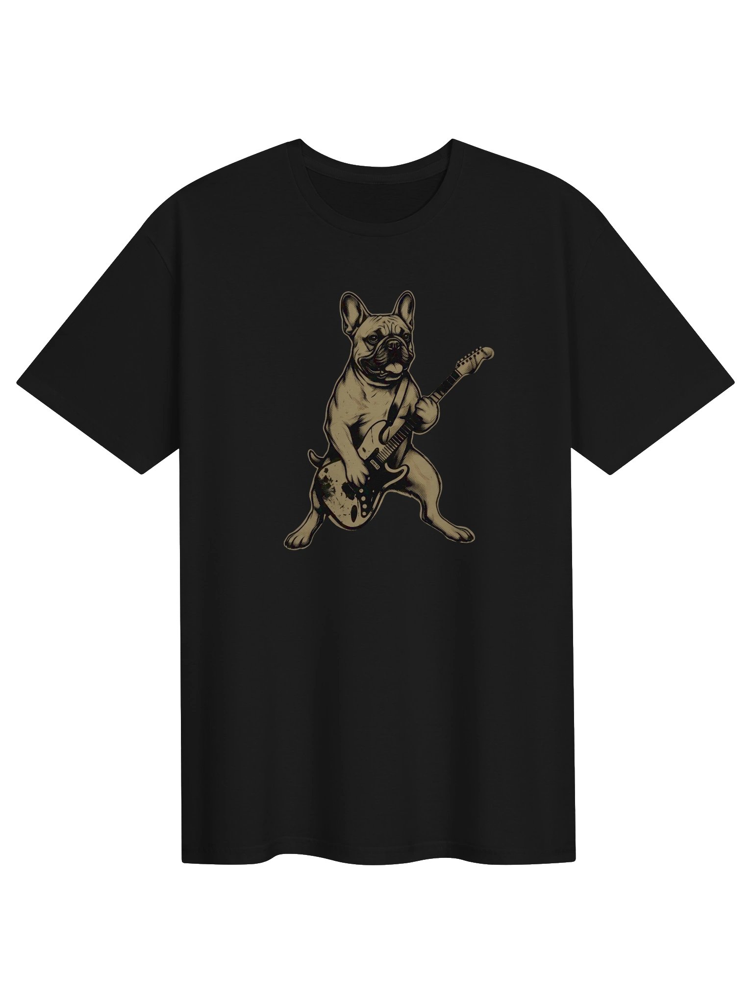 French Bulldog Guitar Hero - Funny Guitar T-Shirts product image (1)