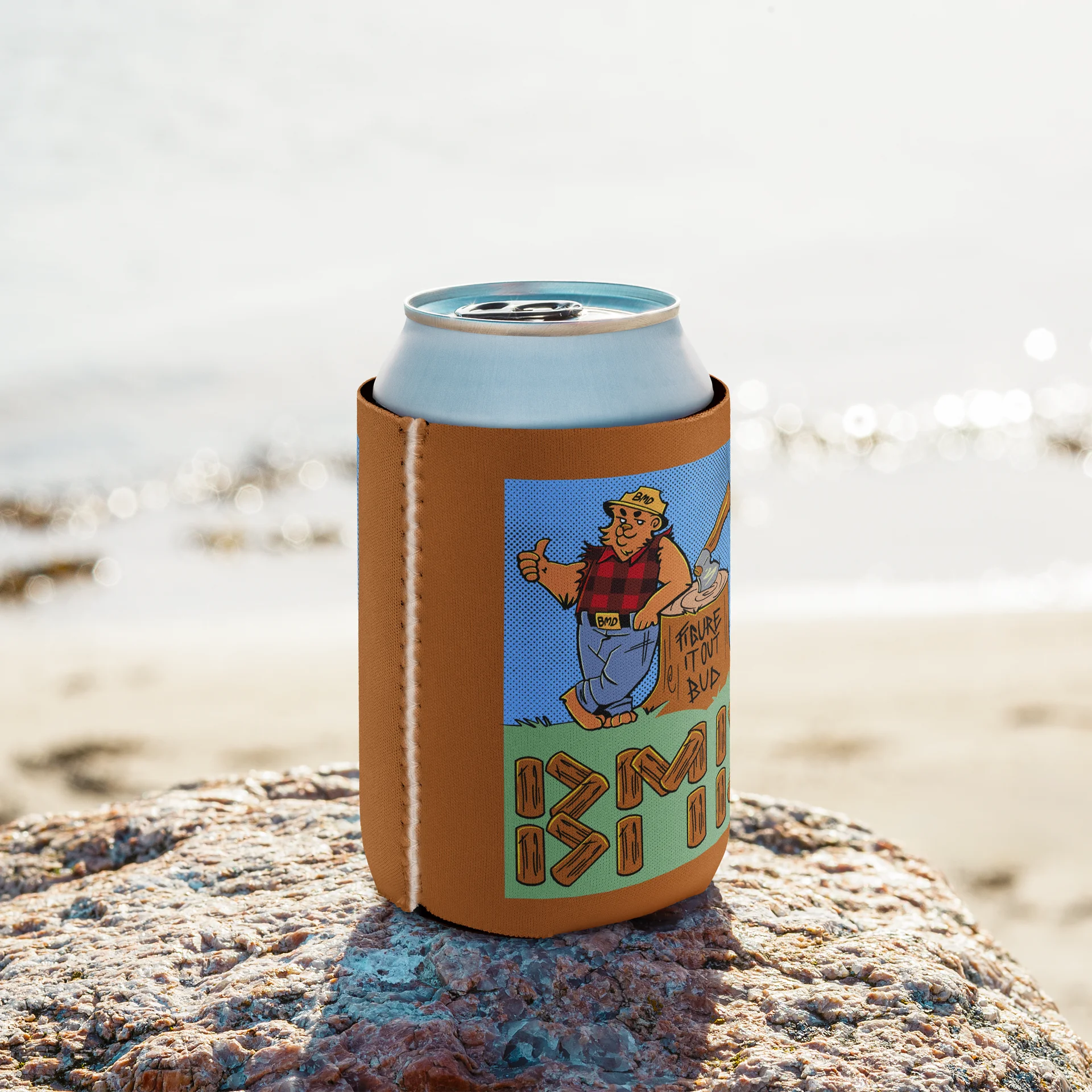 Lumberjack Bear BMD Wrestling Koozie product image (8)