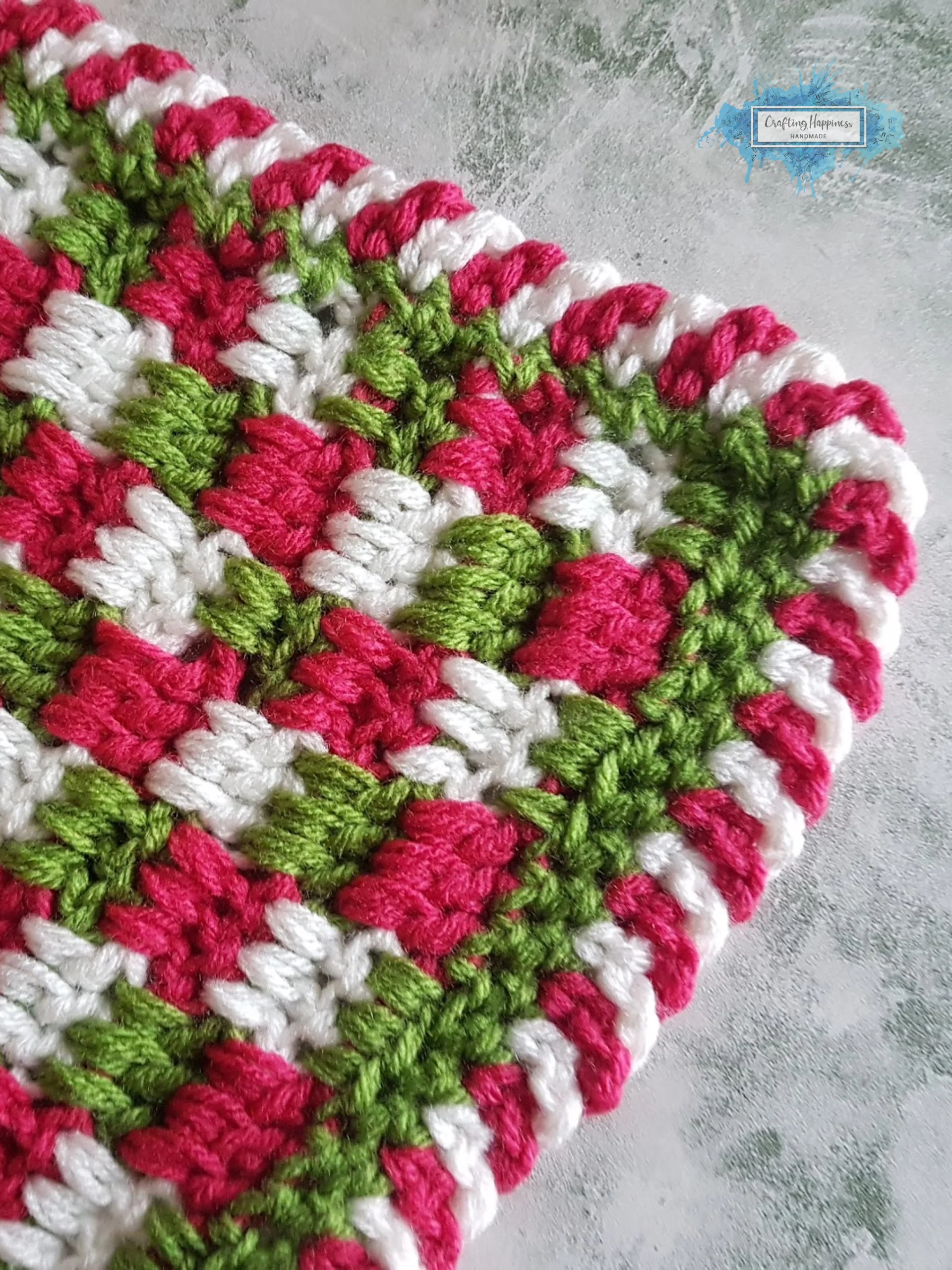 Crochet Baby Blanket Pattern – Christmas Plaid Afghan (PDF Pattern) product image (2)