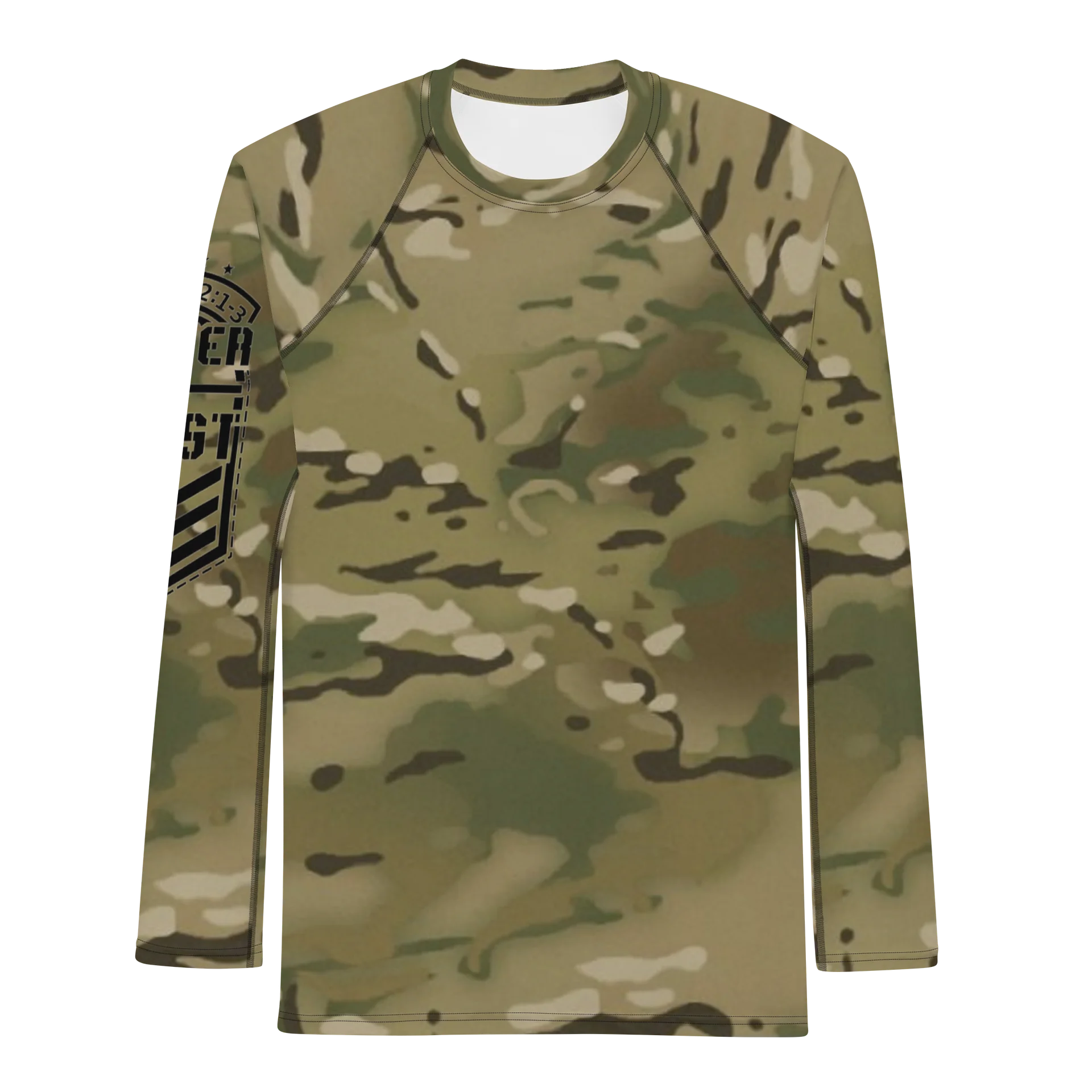Faithful Camo: Men's Rash Guard - Multicam product image (1)