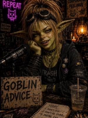 Somebody else panicking does not automatically make it your emergency. Check for actual danger. Check for bodies. Check whether anything is genuinely on fire. If not, breathe. Urgent does not mean important. Loud does not mean true. And someone else’s disaster siren is not a summoning spell. Goblin Advice remains inconveniently useful. #GoblinAdvice #Nib #GoblinCore #FeralNotCute #ChaoticWisdom #PunkGoblin #UrbanFantasy #EmotionalBoundaries #BadLifeChoices #LowHalo