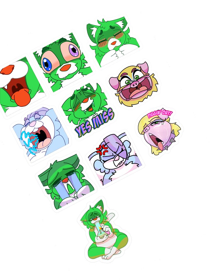 Emote Sticker Set 2025 pt 2 product image (1)
