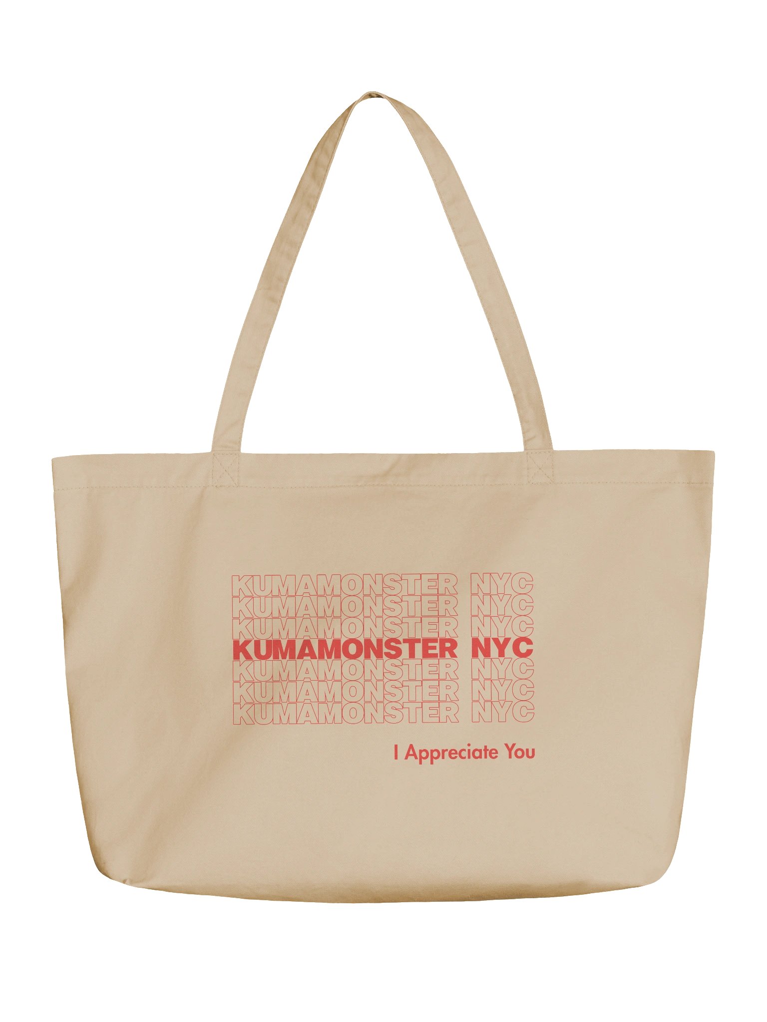 KumaMonsterNYC Tote Cream product image (1)
