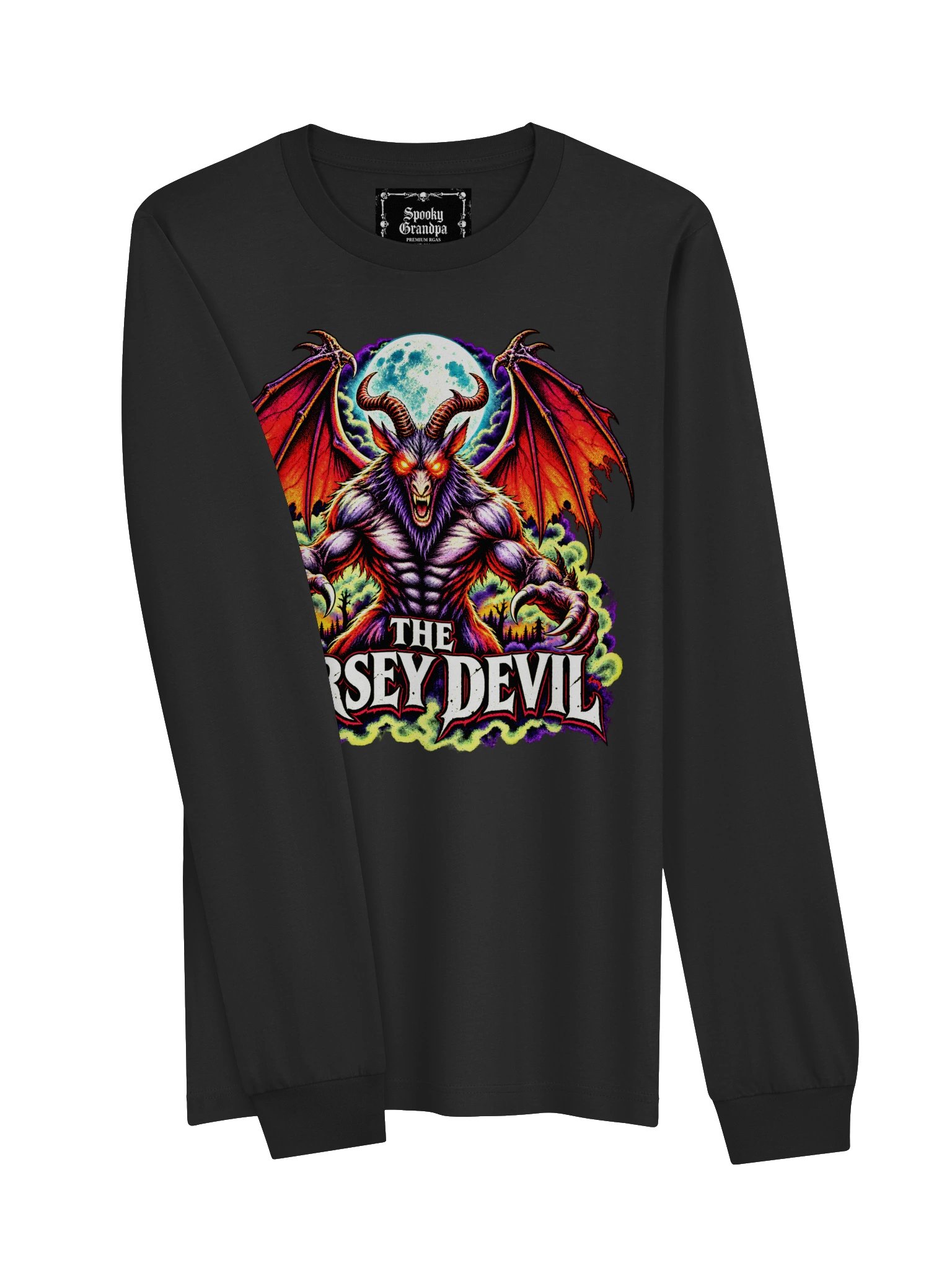 Jersey Devil: Neon Nightmares – Long Sleeve Shirt product image (9)