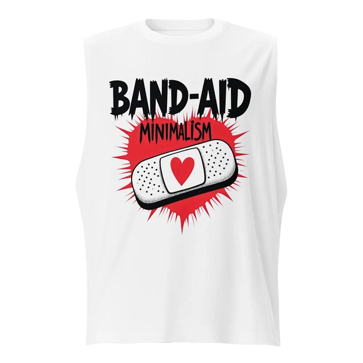 Heartfelt Band-Aid Minimalism Muscle Tank product image (1)