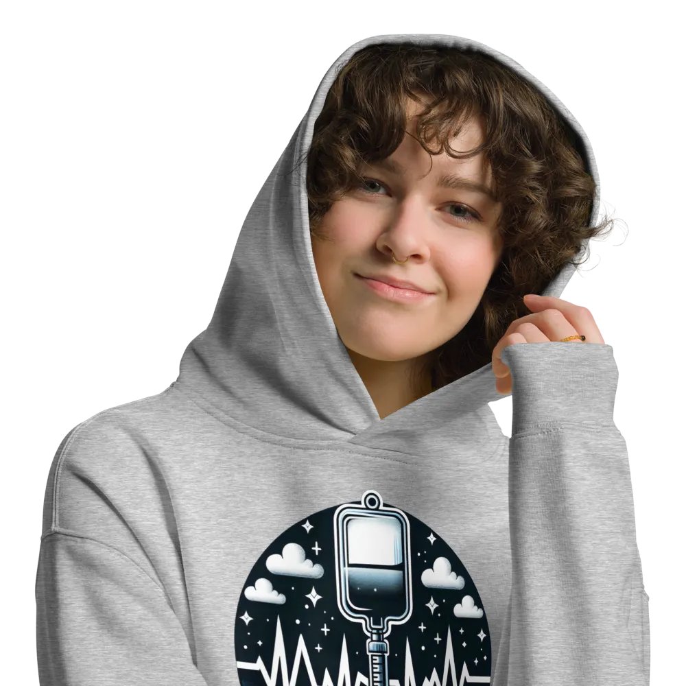 Lifeline EKG Oversized Hoodie product image (29)