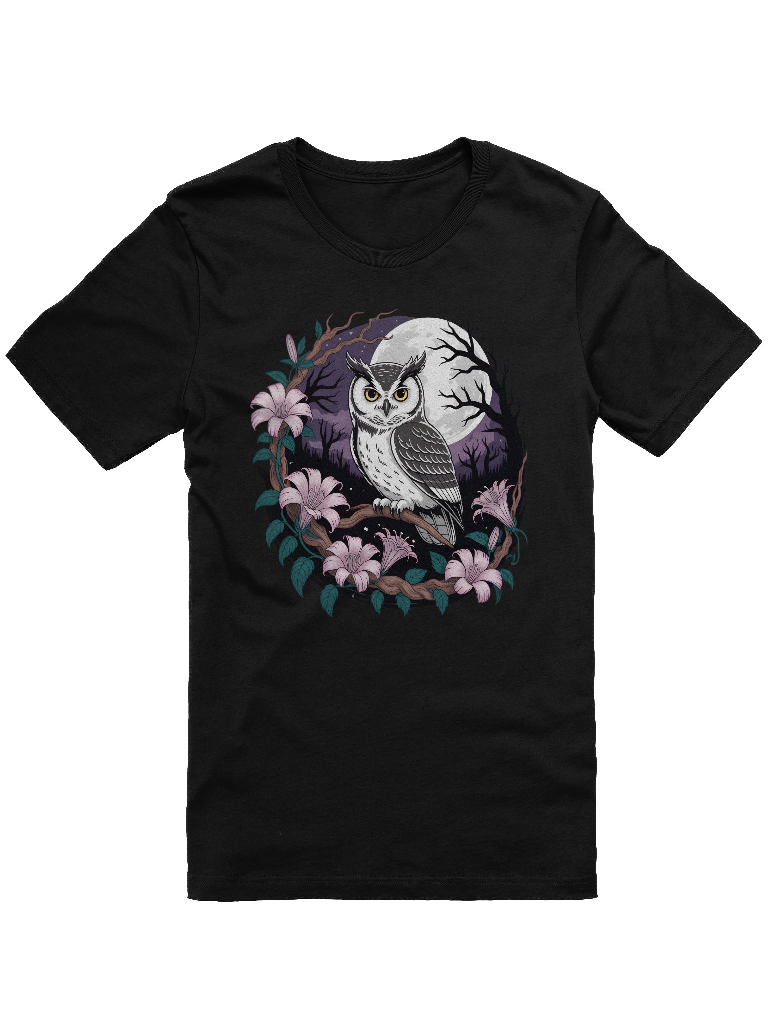 Moonlit Owl Perch T-Shirt product image (2)