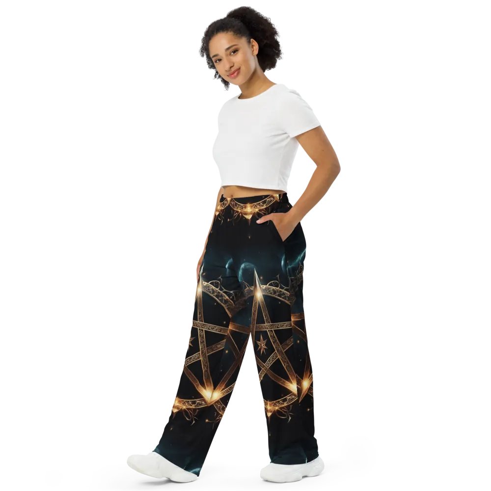 Black & Gold Symbology Lounge Pants product image (5)