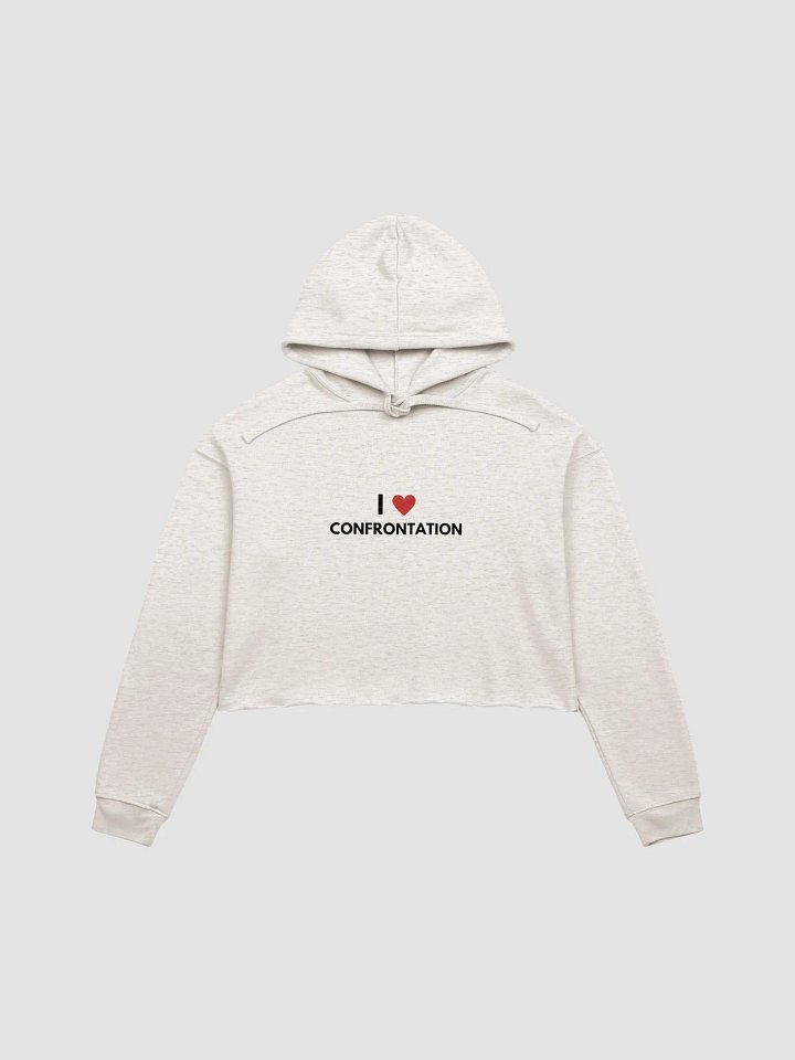 I <3 Confrontation cropped hoodie product image (14)