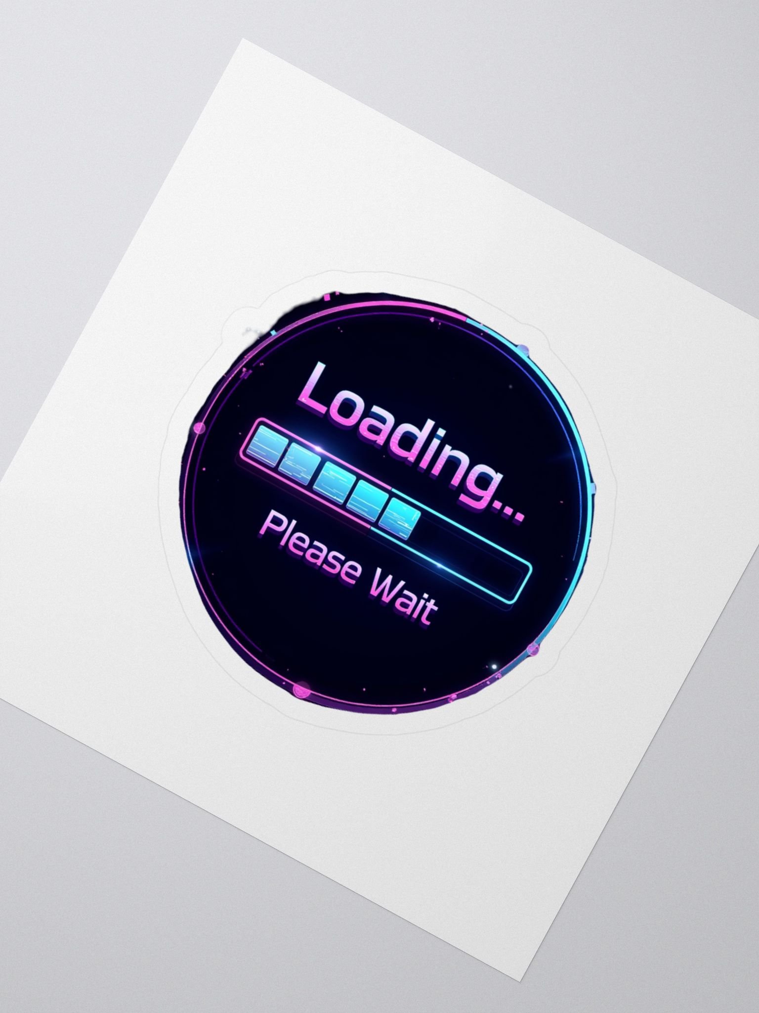 Colorful Loading Process Kiss Cut Stickers product image (2)