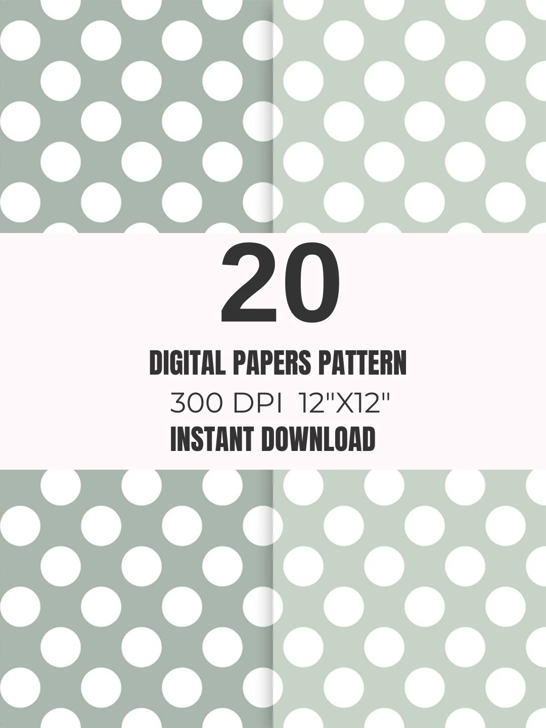 Pastel Pink & Sage Seamless Paper Pack 20 product image (8)