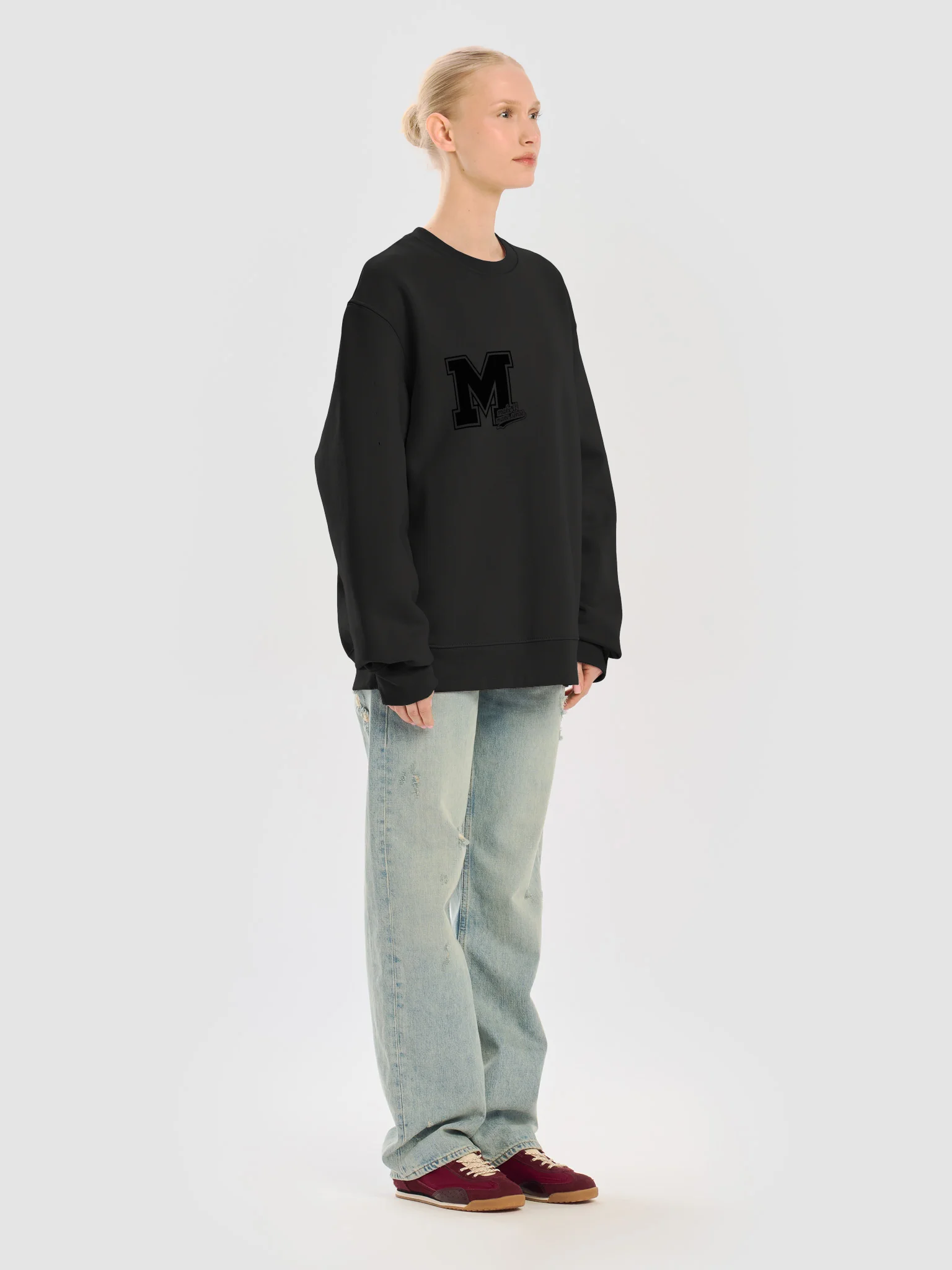 MIMS Black Logo Crewneck Sweatshirt product image (52)