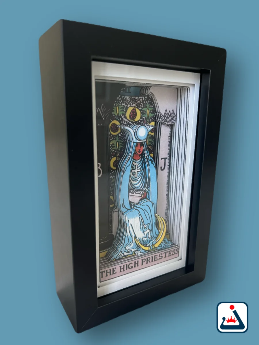 The High Priestess – 3D Tarot Shadow Box Art product image (4)