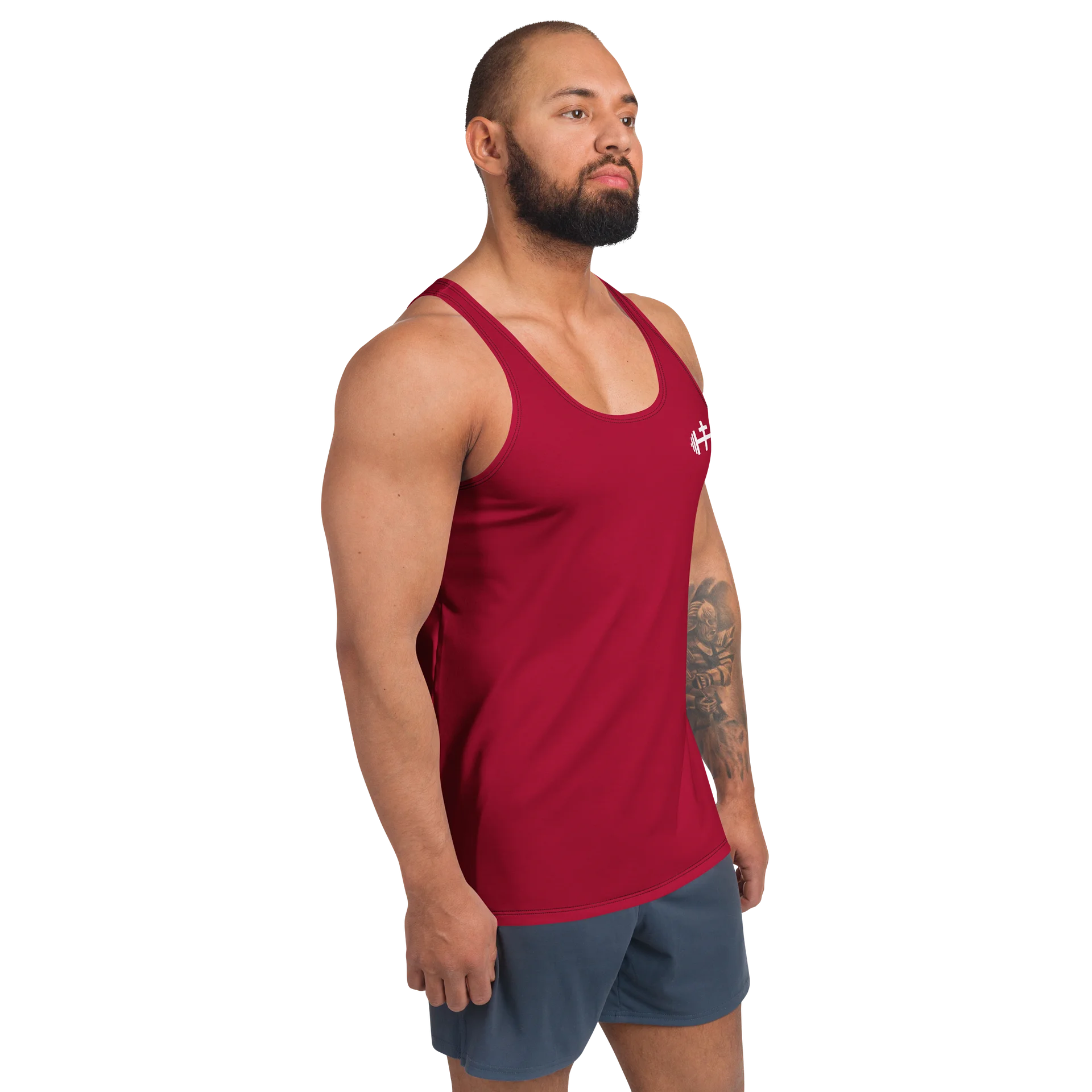 His House Mens Performance Tank - Red product image (3)