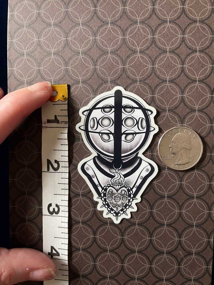 Big Daddy Glow-in-the-Dark Vinyl Sticker product image (2)