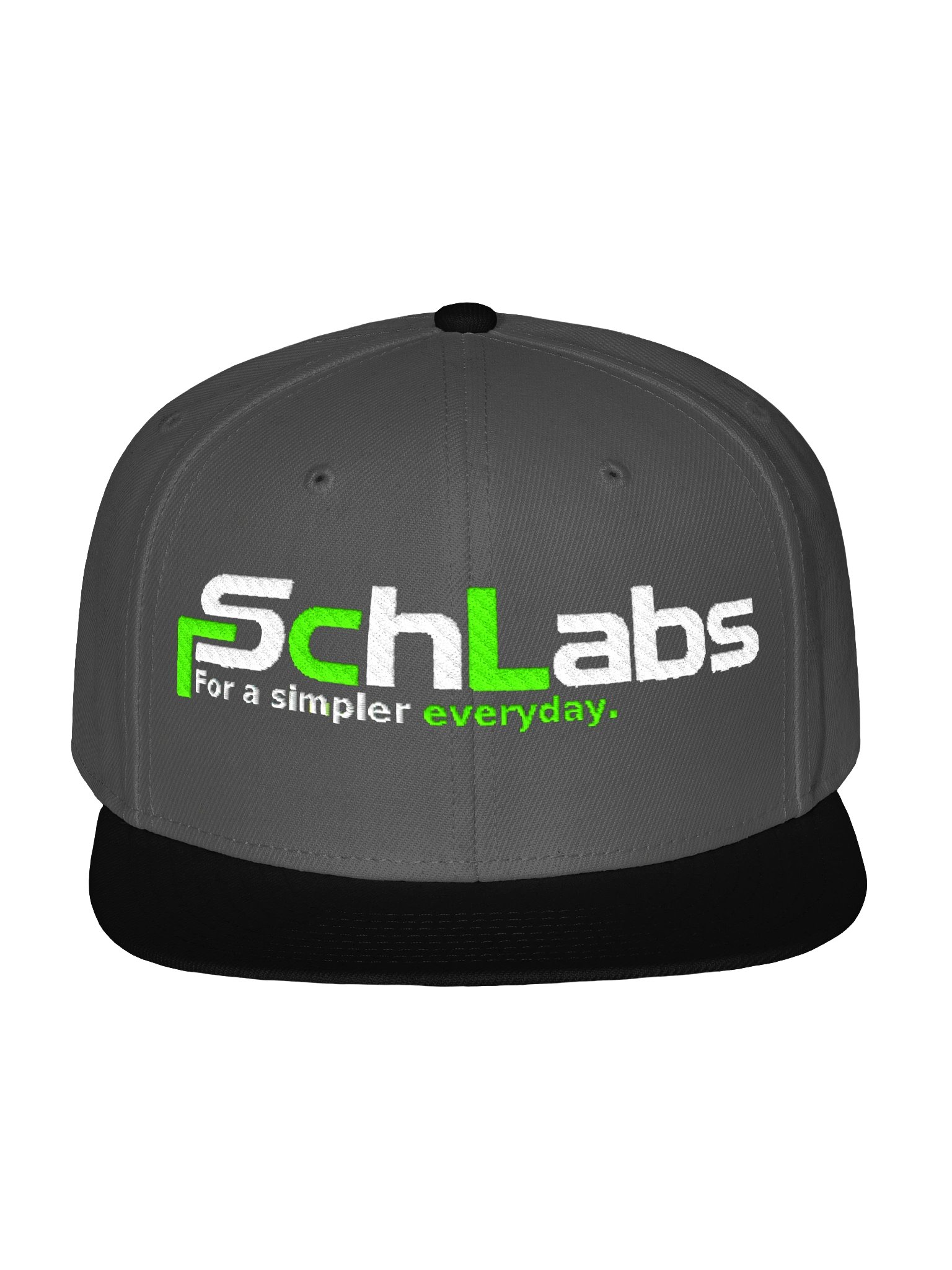 SchLabs Signature Snapback — Charcoal & Green product image (1)