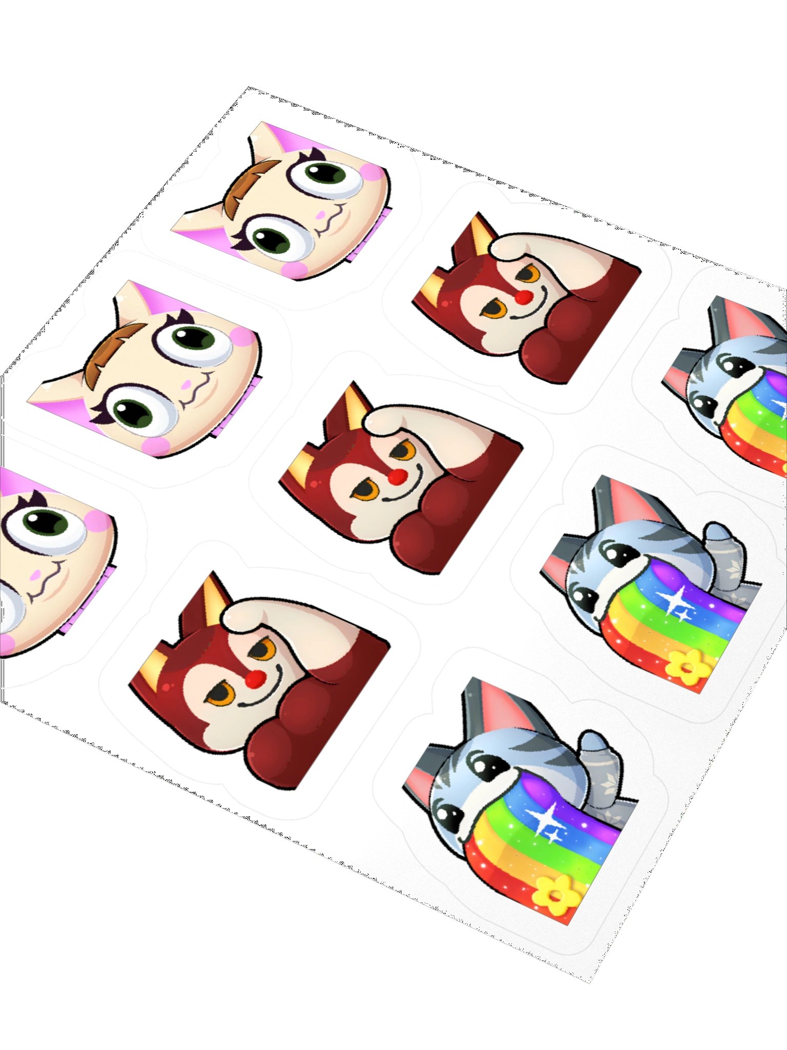 Lolly, Merry and Rudy - 3x3 Sticker product image (3)