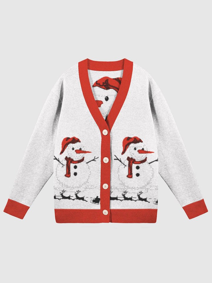 Festive Jacquard Knit Cardigan product image (2)