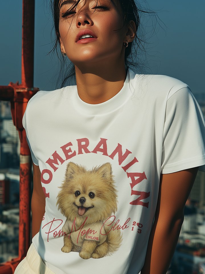 Pomeranian Tshirt Red product image (1)