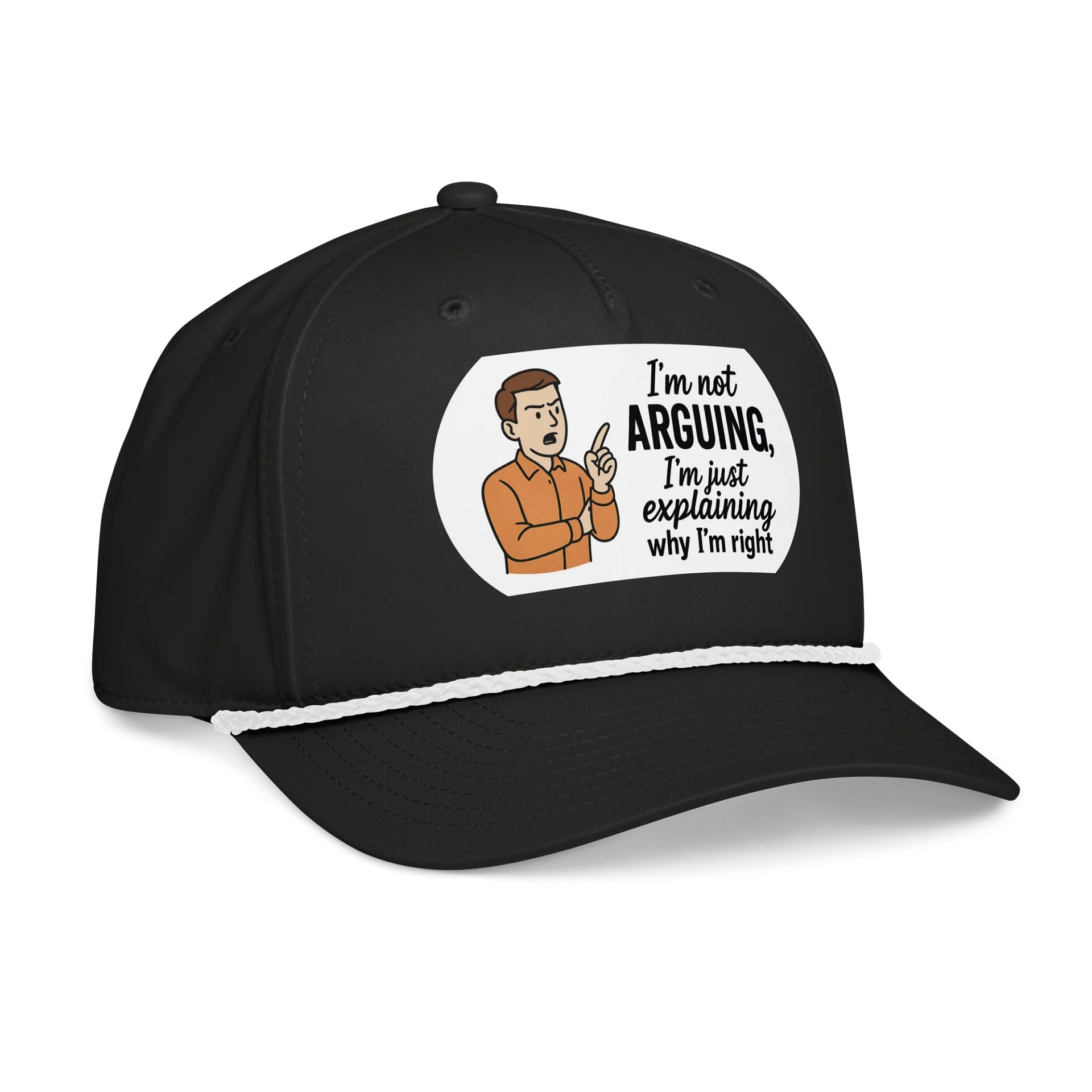 I'm not Arguing (Male) Richardson Five-Panel Classic Rope Cap product image (4)