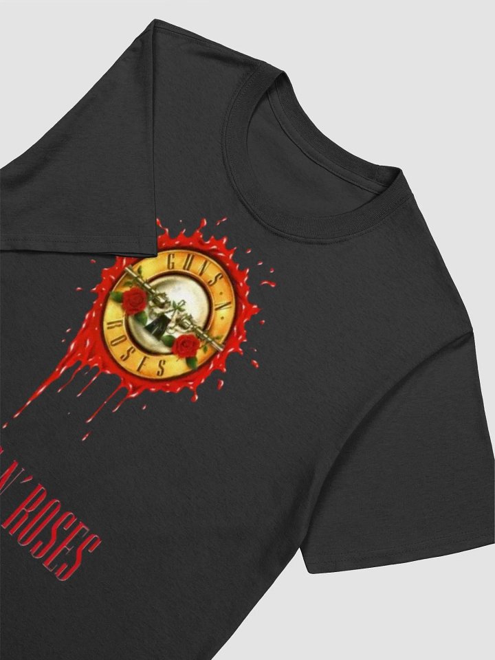 Guns N’ Roses Bleeding Clock T-Shirt | Vintage Rose Timepiece Graphic Tee | Iconic 80s Hard Rock Era product image (2)