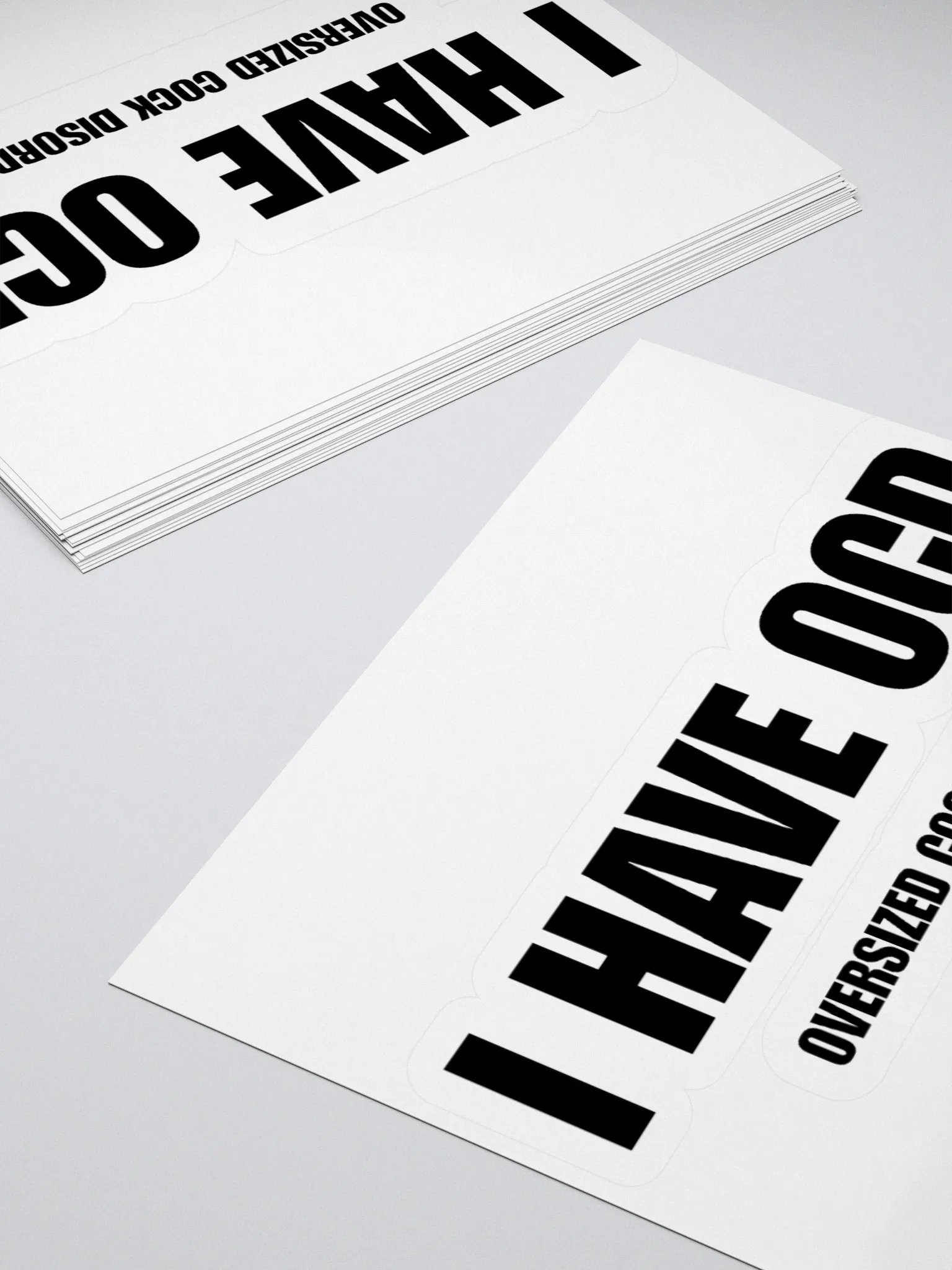 I Have OCD Oversized Cock Disorder Sticker product image (4)