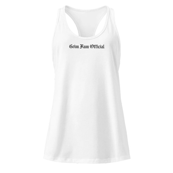 GRIMFAM OFFICIAL – WOMEN’S RACERBACK TANK TOP - #2 Black Text product image (25)