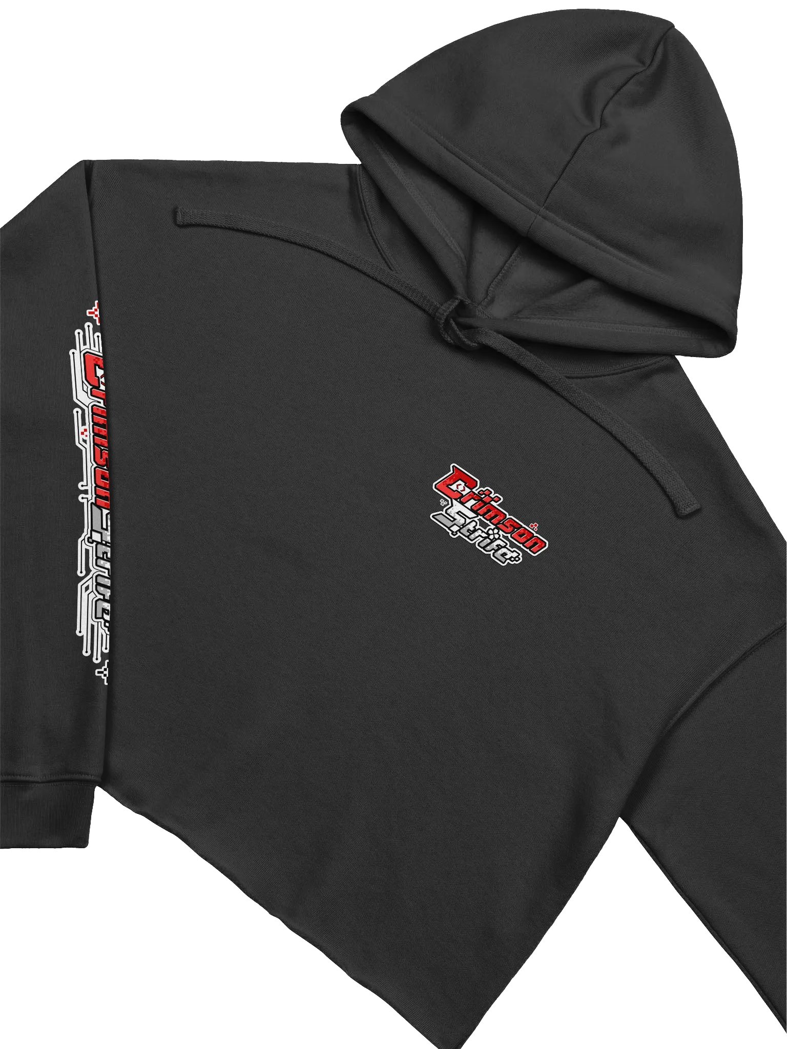 CrimsonStrife Circuit Crop Hoodie product image (3)