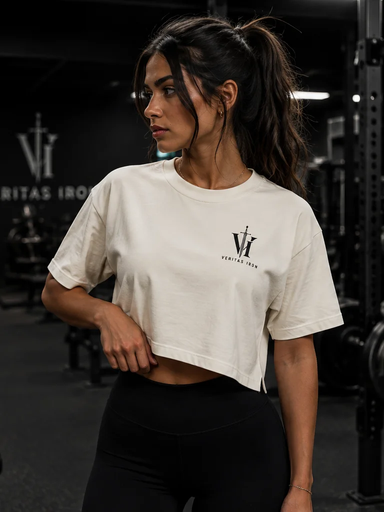 Sacred Heart Women’s Crop Tee product image (2)