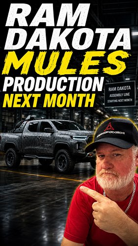In today’s video I talk about the Ram Dakota starting mules in production next month #ram #dakota #mules