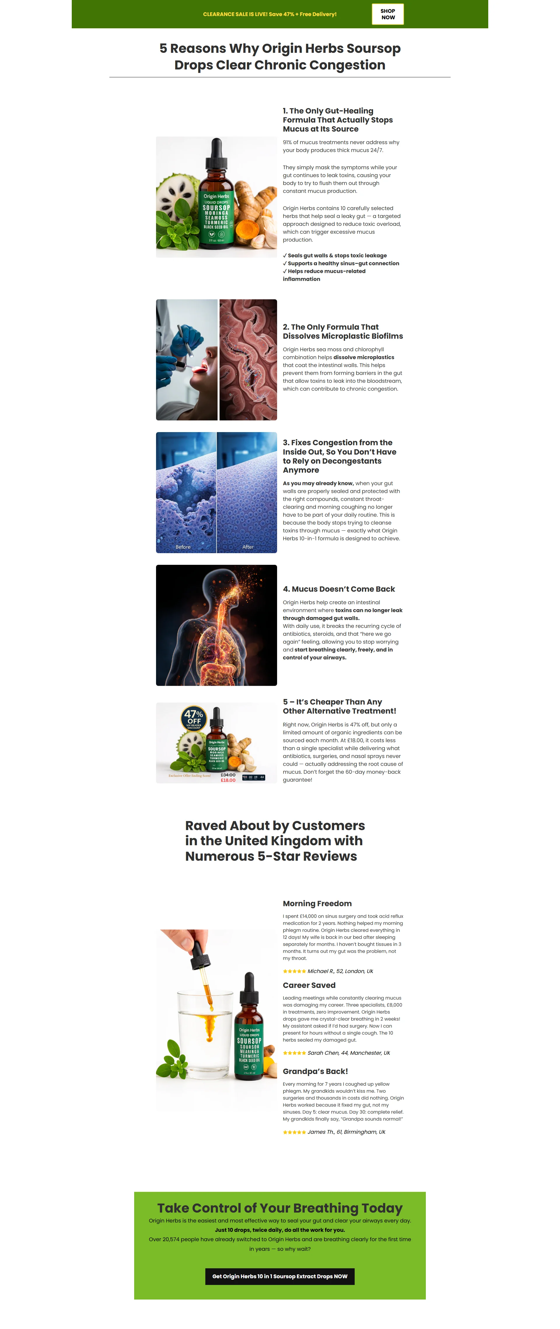 Soursop 10-in-1 Drops - CRO Optimized Listicle Landing Page Template | GemPages product image (2)