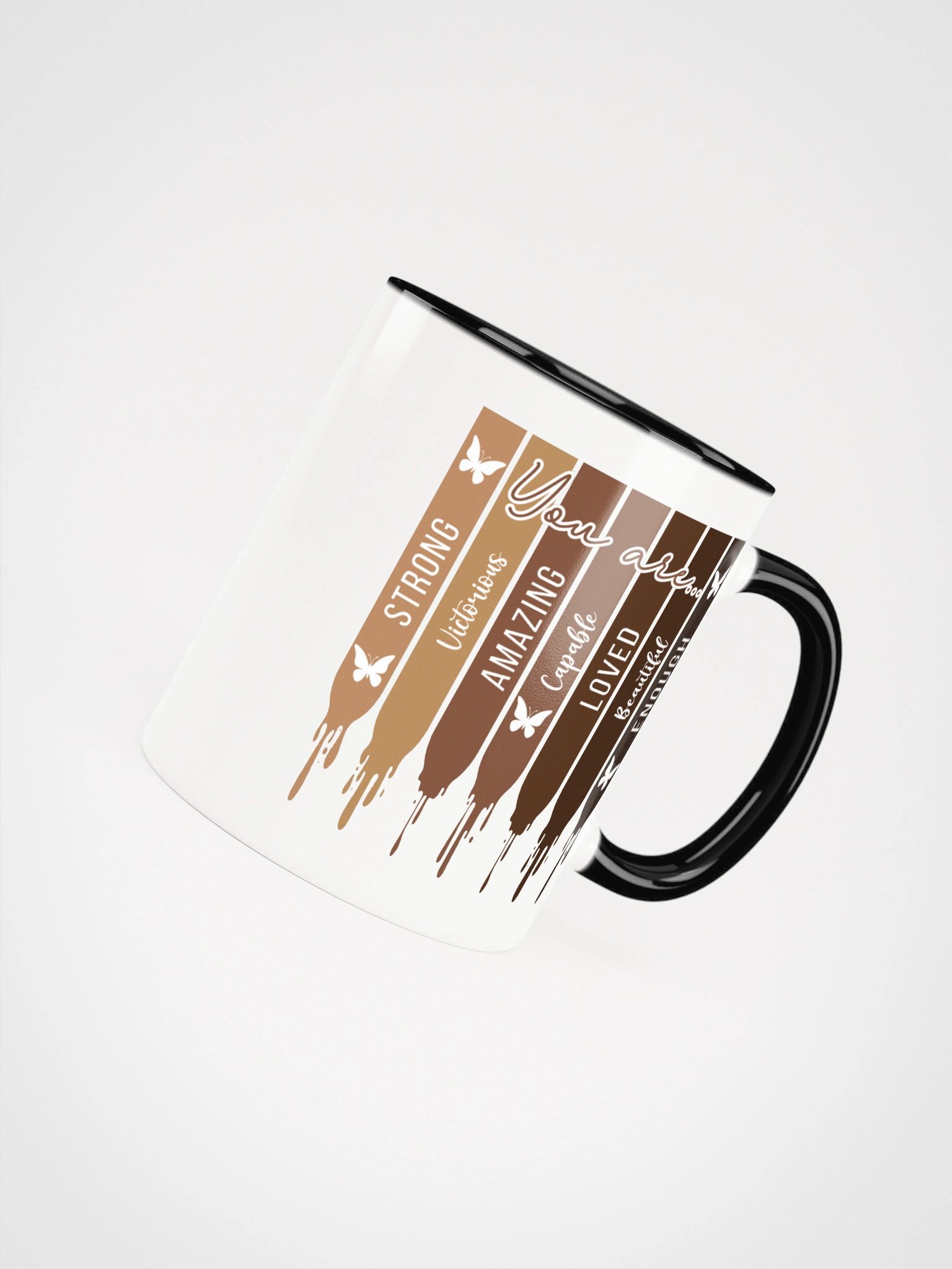 Melanin Stripes Black Accent Mug for Black Women product image (5)