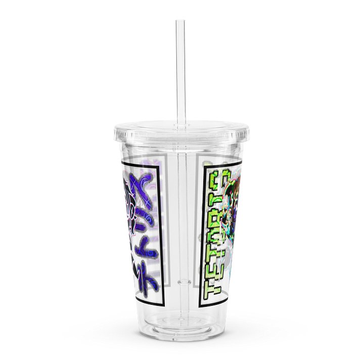 TETORIS - Neon Sign + Glitched Denny Clear Tumbler product image (1)